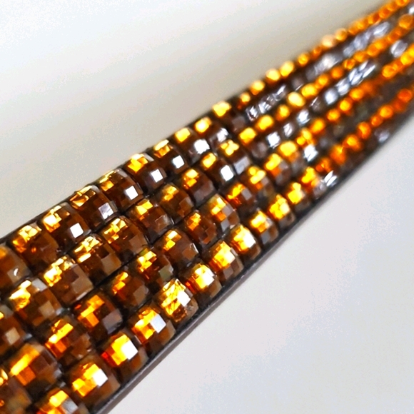 Dog Collar AKC Brown on Brown Bling - Picture 14 of 14